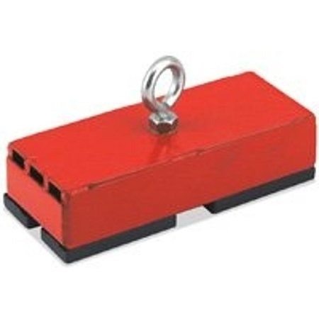 MAGNET SOURCE Holding and Retrieving Magnet, 5 in L, 2 in W, 1116 in H, Steel 07542/07208